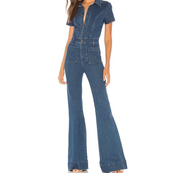 Show Me Your Mumu Everhart Jumpsuit Lunar Blue - Picture 9 of 9